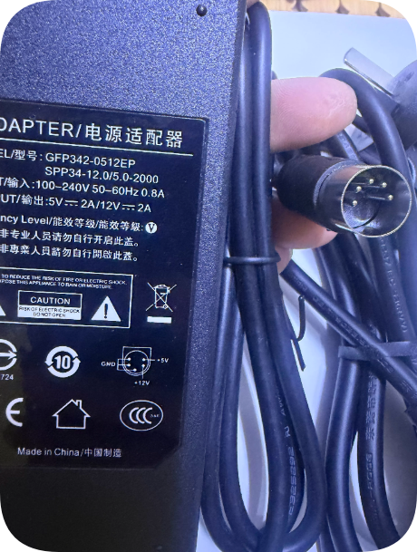 *Brand NEW*SEREIN Vision Measuring Machine Power Adapter/Charger Cable (Model SPP34-12.0